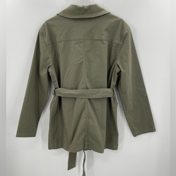 NWT Lucky Brand Jacket Belted Army Green Jacket Size Medium - Picture 6 of 9